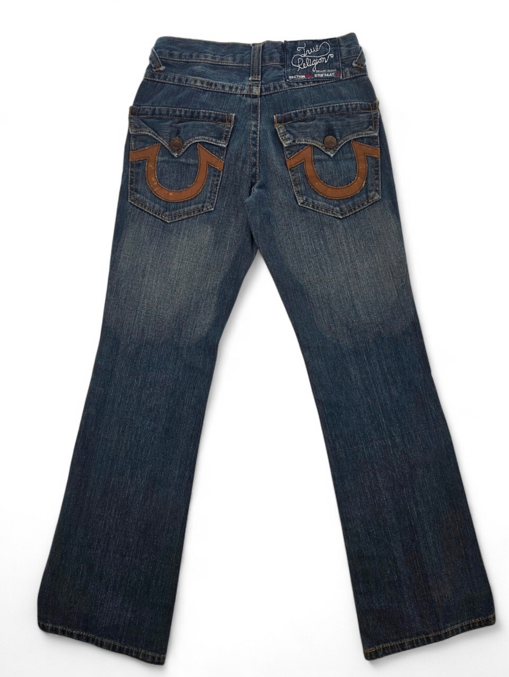 True Religion Billy Bootcut Jeans Women 30 USA Made Distressed Vintage Y2K